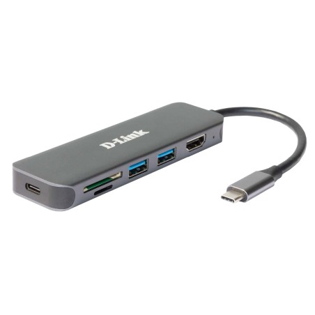 D-Link 6-in-1 USB-C Hub with